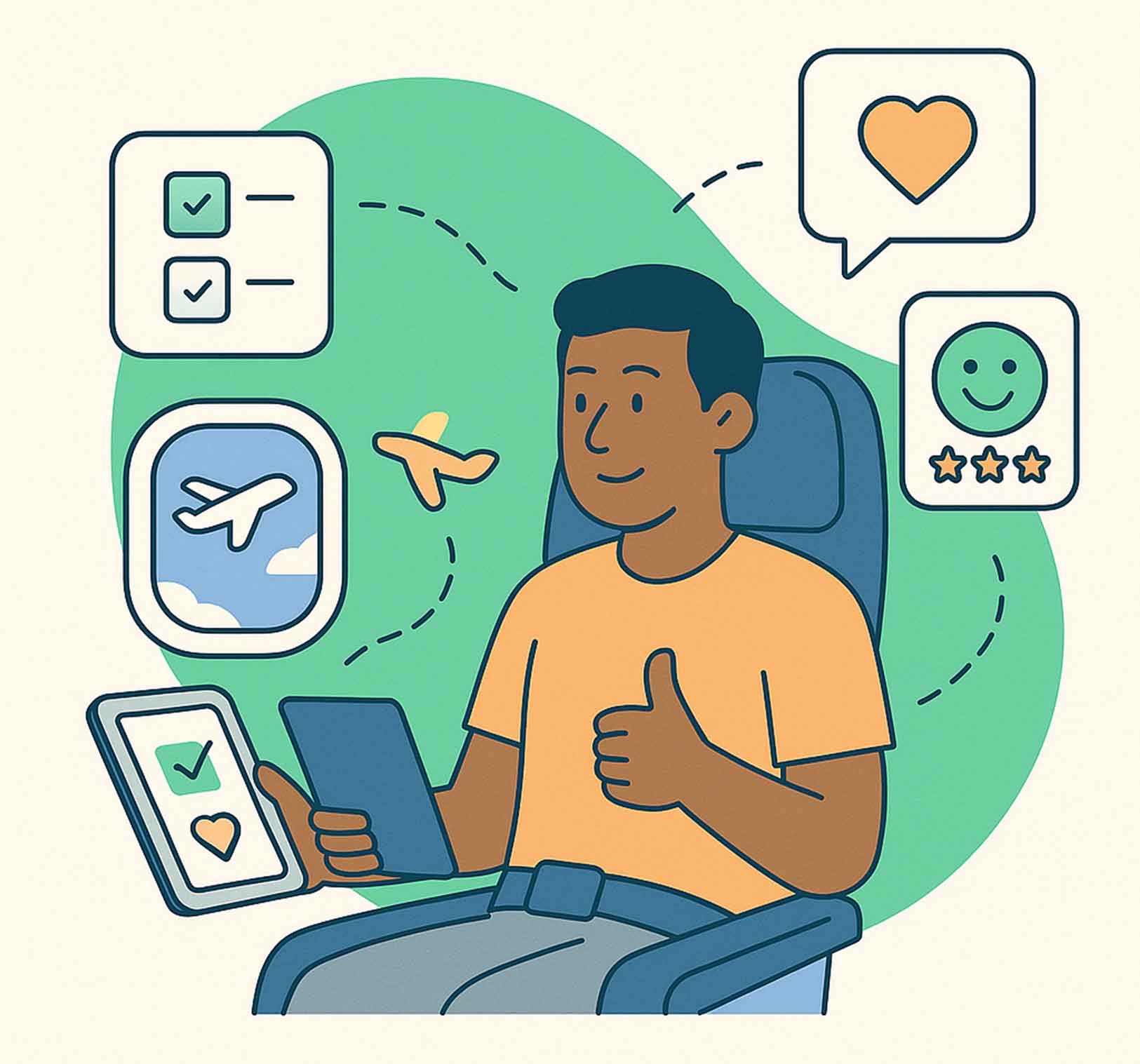 Pendant le voyage: suivez l’expérience en temps réel